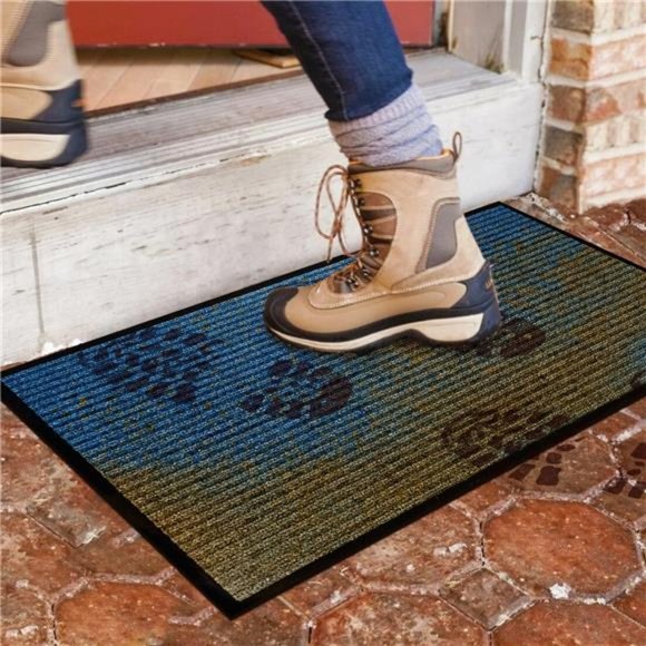 Durable Rubber Door Mat - Heavy Duty, Indoor/Outdoor, Easy to Clean, Waterproof - Picture 4 of 7